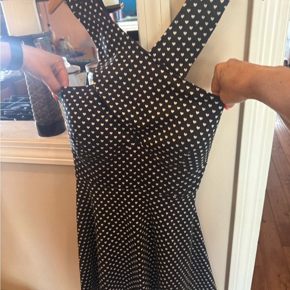 Candie's Black and White Halter Sundress - Picture 2 of 6